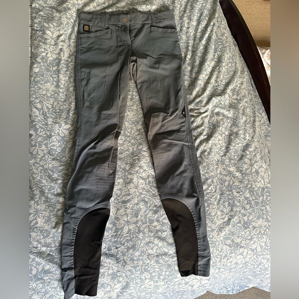 Equiline Grey knee-grip Breeches